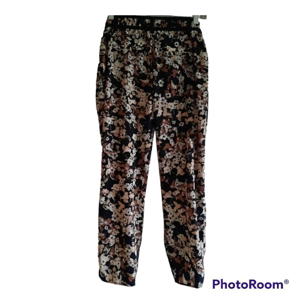 Anthropologie Cartonnier Nassella Floral Trouser Ankle Cropped Pants